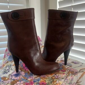 Dollhouse leather high heel Boots